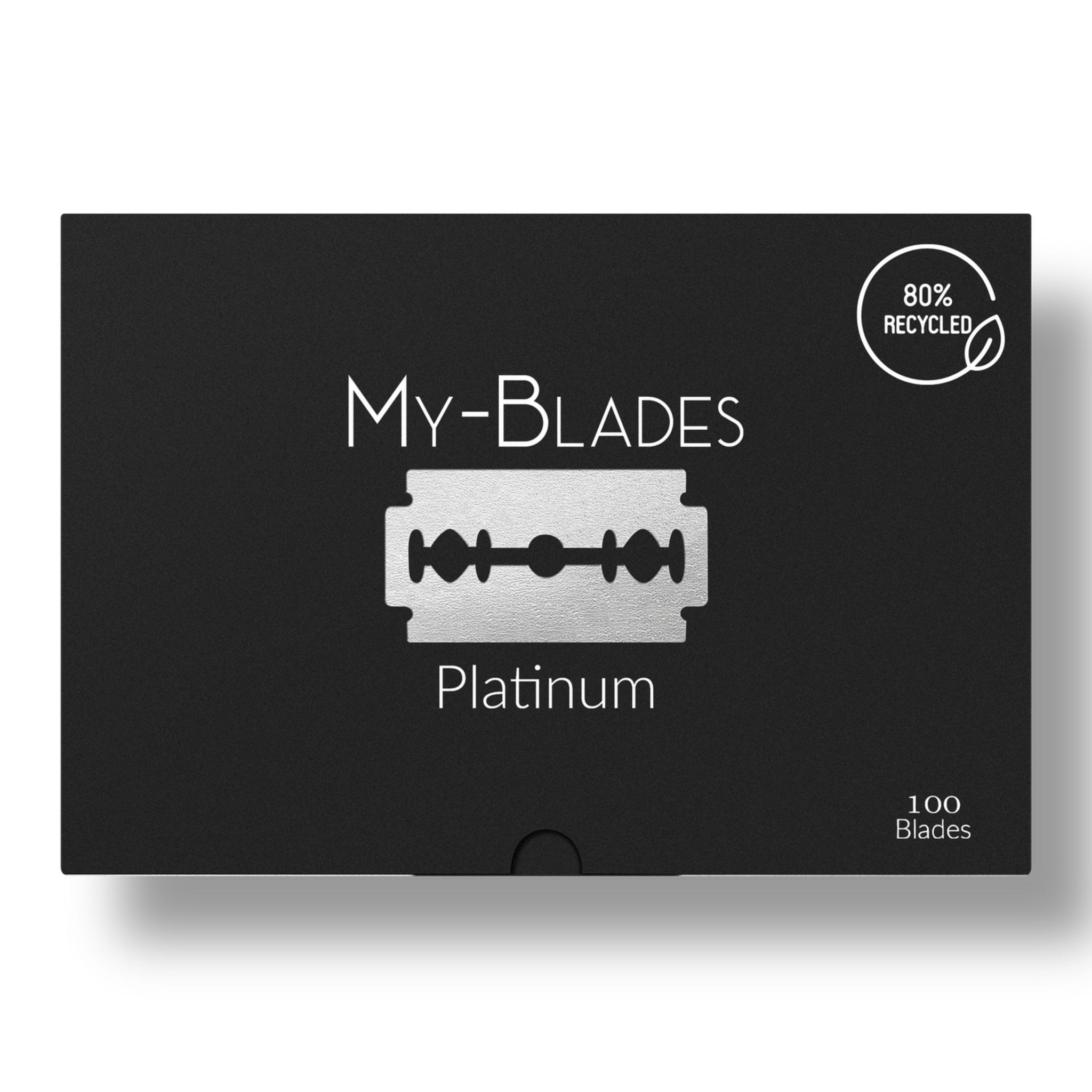 PLATINUM DOUBLE EDGE RAZOR BLADES X100