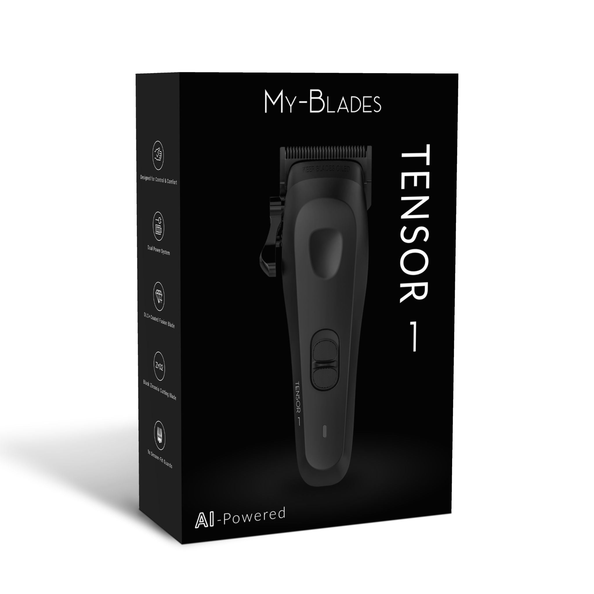 Tensor 1 Black – AI-Powered Professional Barber & Hair Clipper